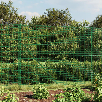 Wire Mesh Fence Green 2.2x10 m Galvanised Steel