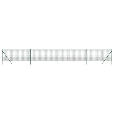 Wire Mesh Fence Green 1x10 m Galvanised Steel