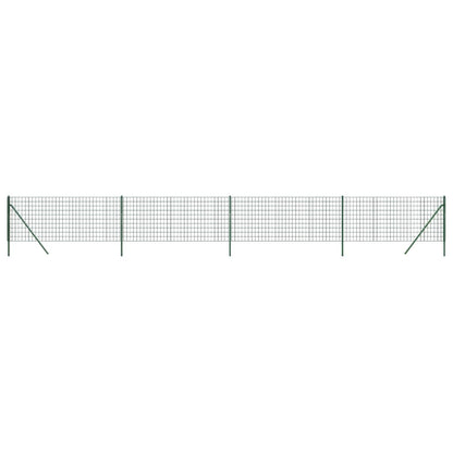 Wire Mesh Fence Green 1x10 m Galvanised Steel