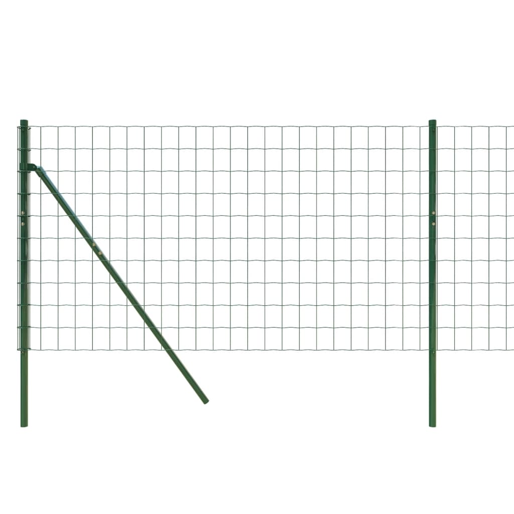 Wire Mesh Fence Green 1x10 m Galvanised Steel