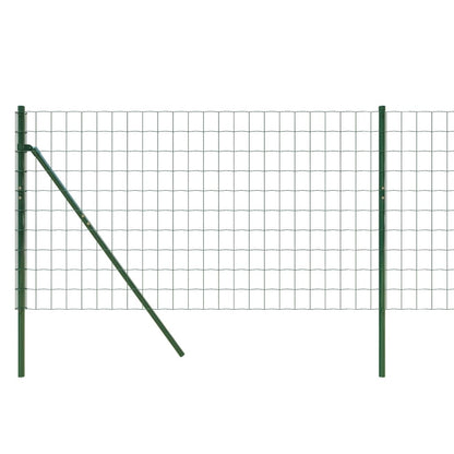 Wire Mesh Fence Green 1x10 m Galvanised Steel