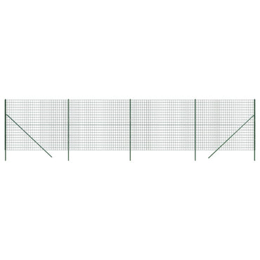 Wire Mesh Fence Green 2x10 m Galvanised Steel