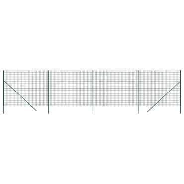 Wire Mesh Fence Green 2.2x10 m Galvanised Steel