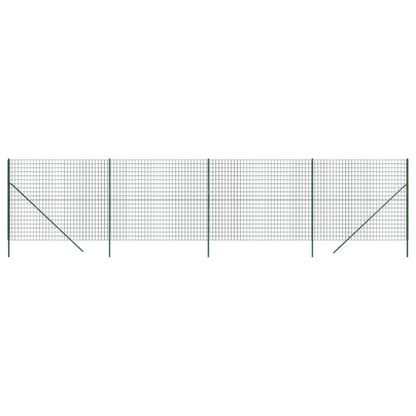 Wire Mesh Fence Green 2.2x10 m Galvanised Steel