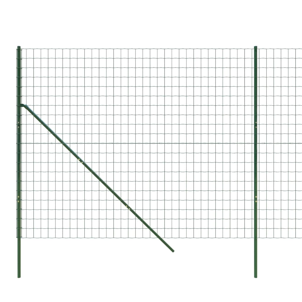 Wire Mesh Fence Green 2.2x10 m Galvanised Steel