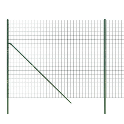 Wire Mesh Fence Green 2.2x10 m Galvanised Steel