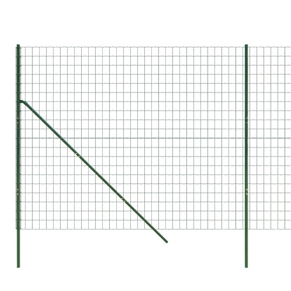 Wire Mesh Fence Green 1.4x25 m Galvanised Steel