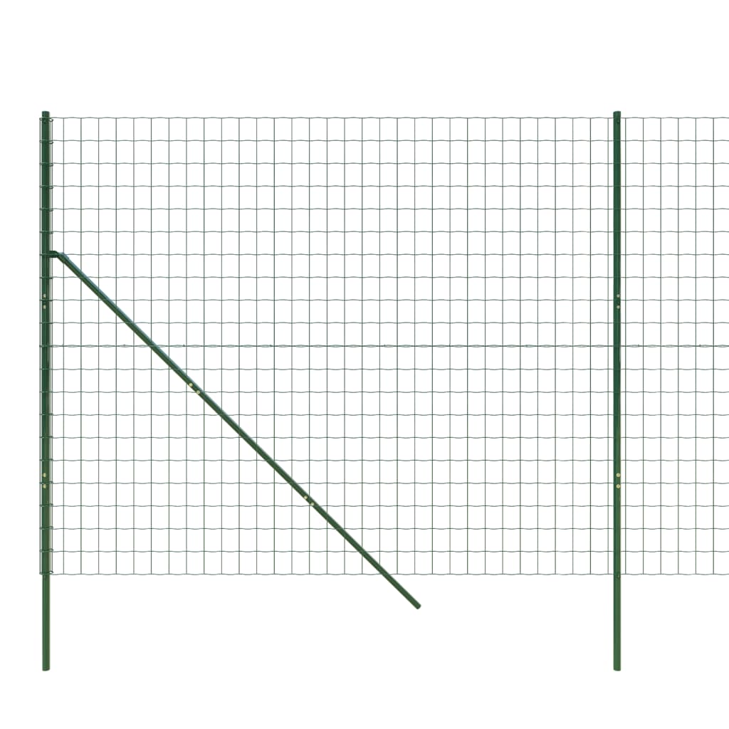 Wire Mesh Fence Green 2.2x25 m Galvanised Steel