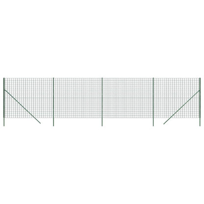 Wire Mesh Fence Green 1.8x10 m Galvanised Steel