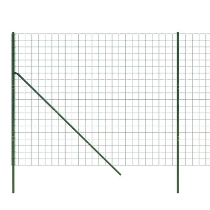 Wire Mesh Fence Green 2x10 m Galvanised Steel