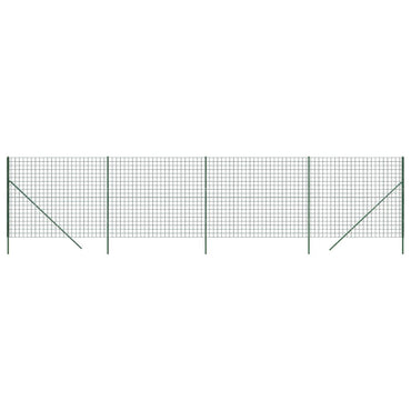 Wire Mesh Fence Green 2.2x10 m Galvanised Steel