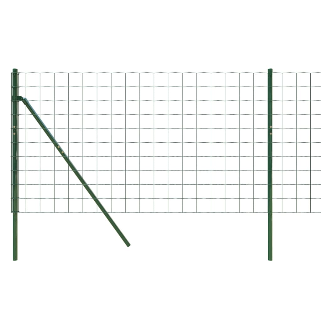 Wire Mesh Fence Green 0.8x25 m Galvanised Steel