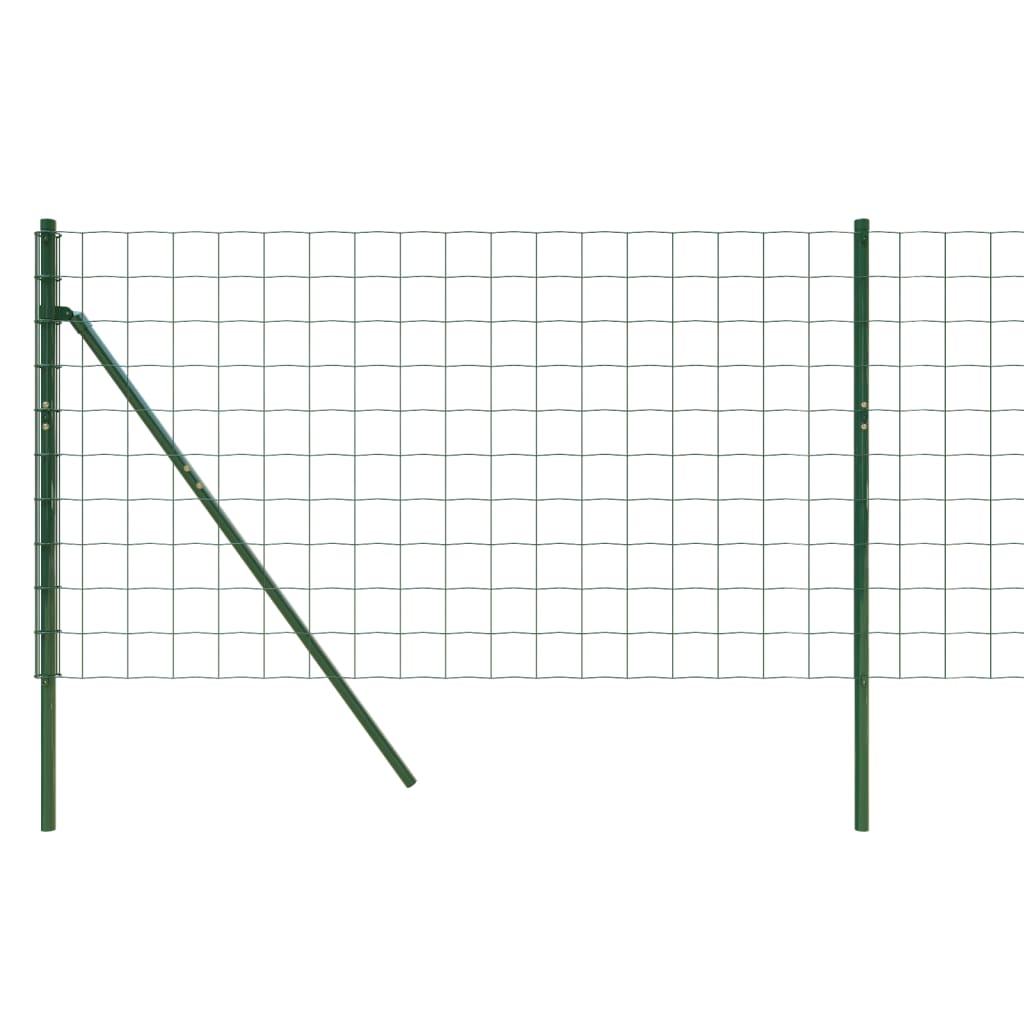 Wire Mesh Fence Green 1x25 m Galvanised Steel