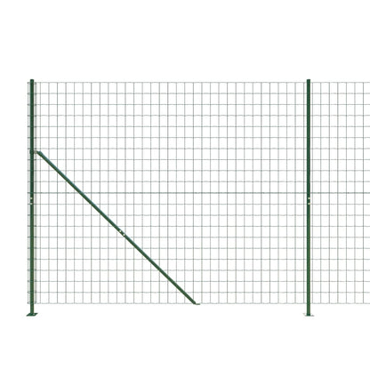 Wire Mesh Fence with Flange Green 2.2x25 m