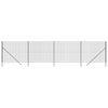 Wire Mesh Fence Anthracite 1.8x10 m Galvanised Steel