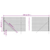 Wire Mesh Fence Anthracite 1.8x10 m Galvanised Steel