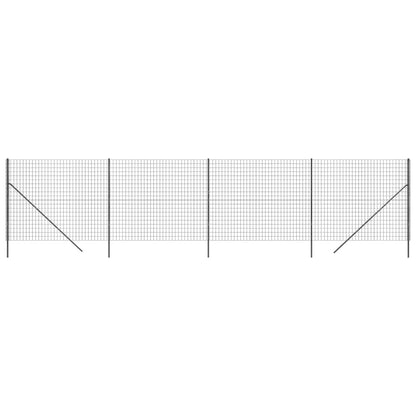 Wire Mesh Fence Anthracite 2.2x10 m Galvanised Steel