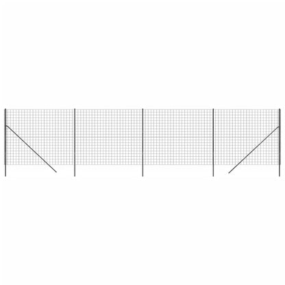 Wire Mesh Fence Anthracite 1.8x10 m Galvanised Steel