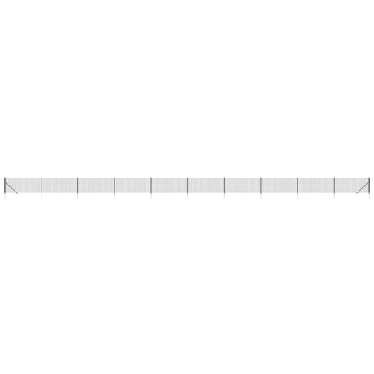 Wire Mesh Fence with Spike Anchors Anthracite 1x25 m