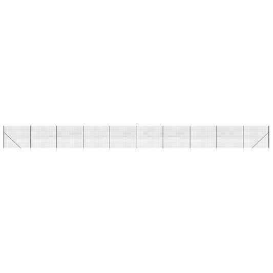 Wire Mesh Fence with Spike Anchors Anthracite 1.4x25 m
