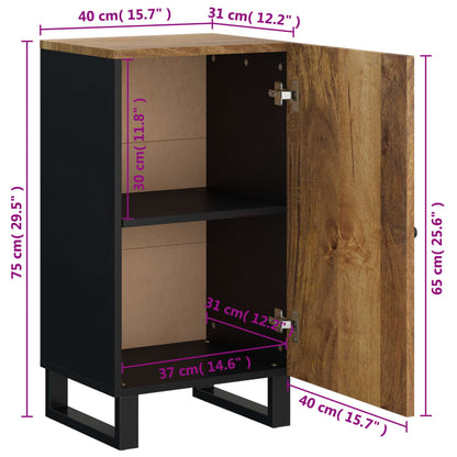 Sideboard with Door 40x31x75 cm Solid Wood Mango