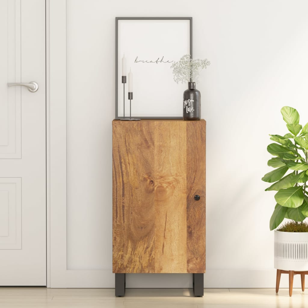Sideboard with Door 40x31x75 cm Solid Wood Mango