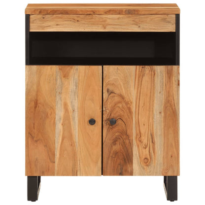 Sideboard with 2 Doors 60x33x75 cm Solid Wood Acacia