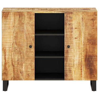 Sideboard with 2 Doors 90x33x75 cm Solid Wood Mango