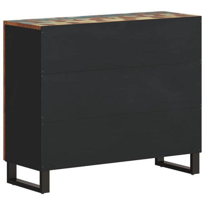 Sideboard with 2 Doors 90x33x75 cm Solid Wood Reclaimed