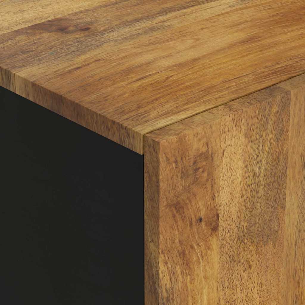 Sideboard with 2 Doors 90x33x75 cm Solid Wood Mango