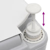 Portable Camping Toilet Grey and White 22+12 L HDPE