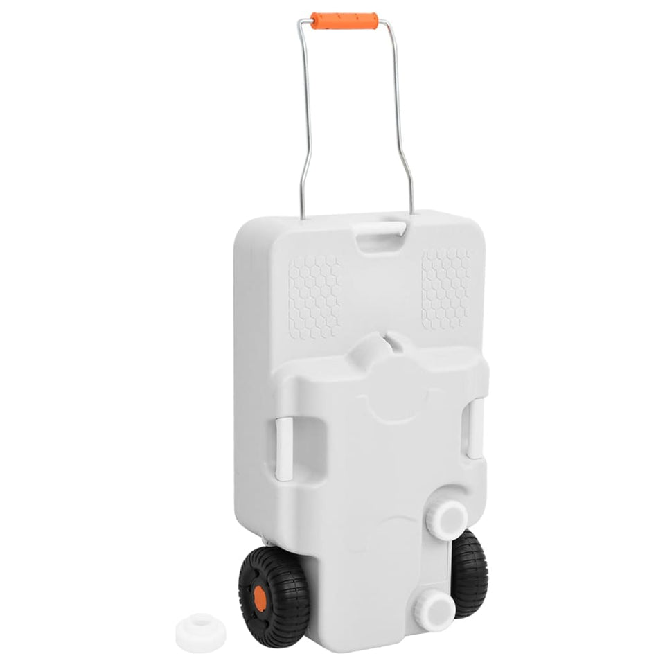 Wheeled Water Tank for Camping 30 L Grey