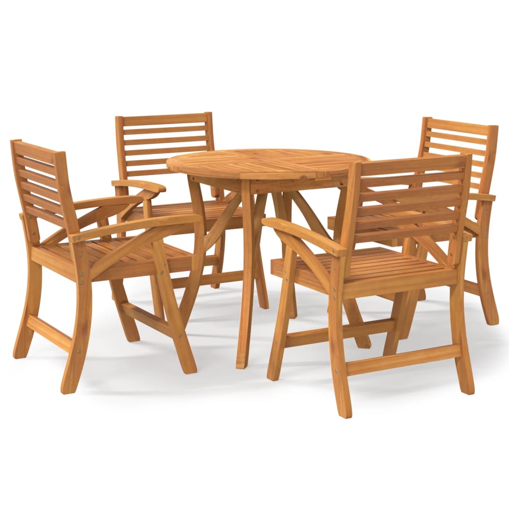 Garden Dining Set | Brown | Solid acacia wood | Standard | Durable