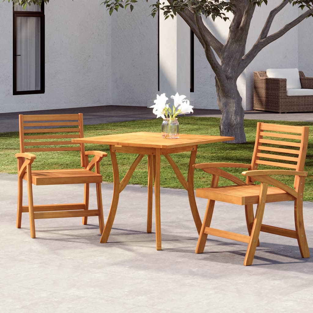 Garden Dining Set | Natural Wood | Solid Acacia wood | Medium | Durable