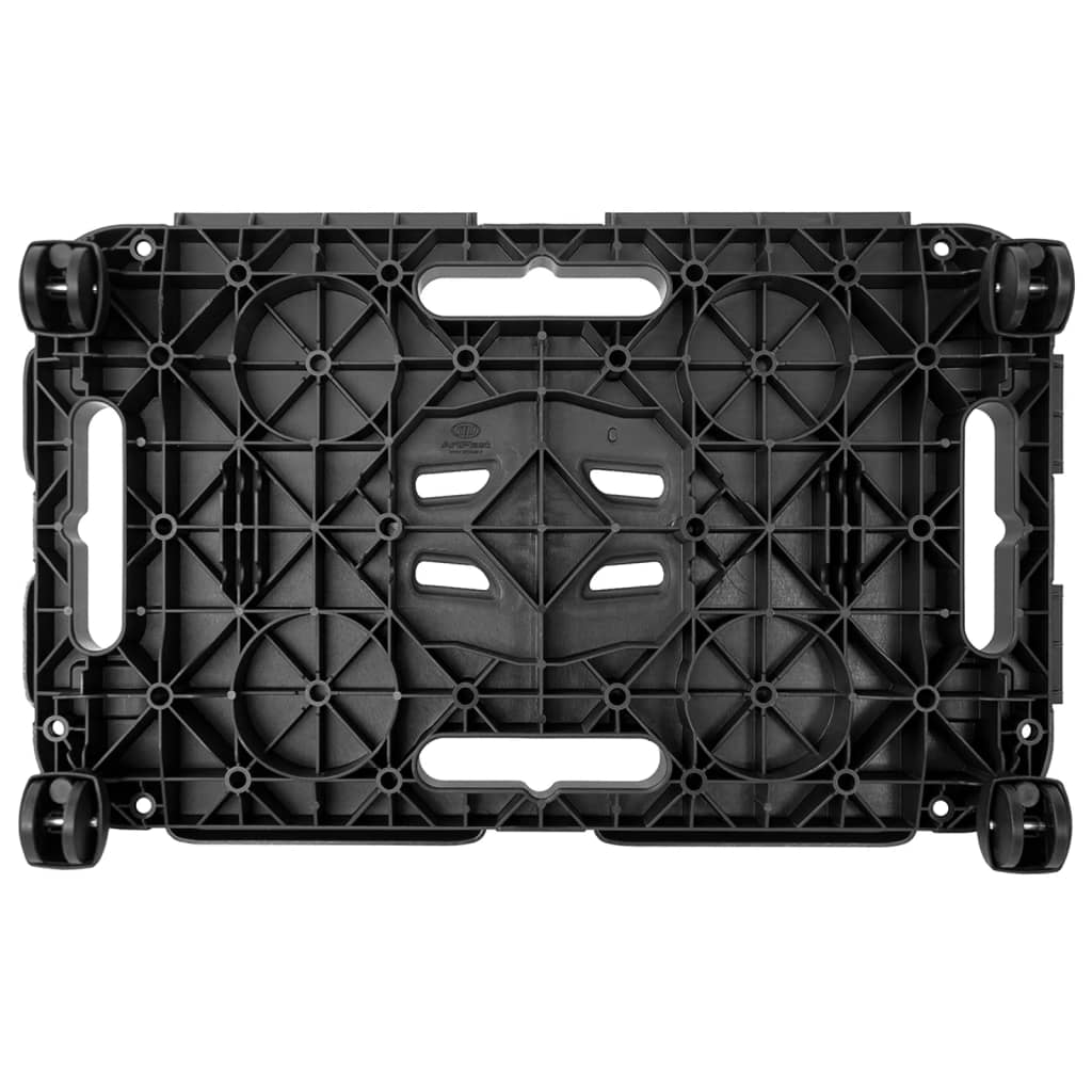 Transport Trolleys 2 pcs Black Polypropylene 200 kg