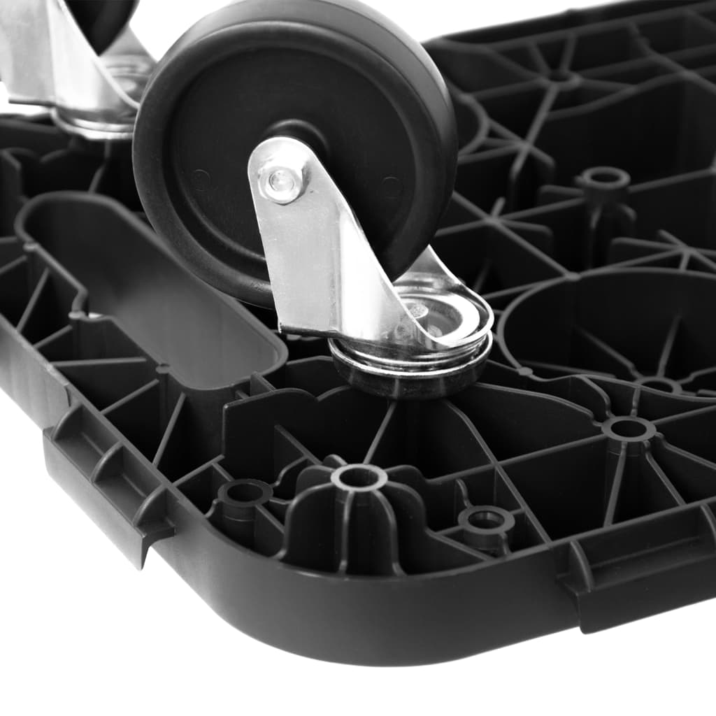 Transport Trolleys 5 pcs Black Polypropylene 300 kg