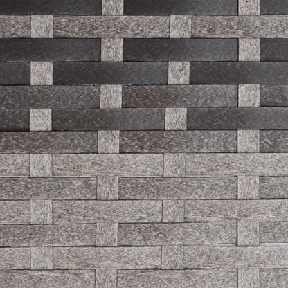 2-Seater Garden Bench Grey Poly Rattan