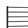 Metal Bed Frame without Mattress with Footboard Black 100x190cm
