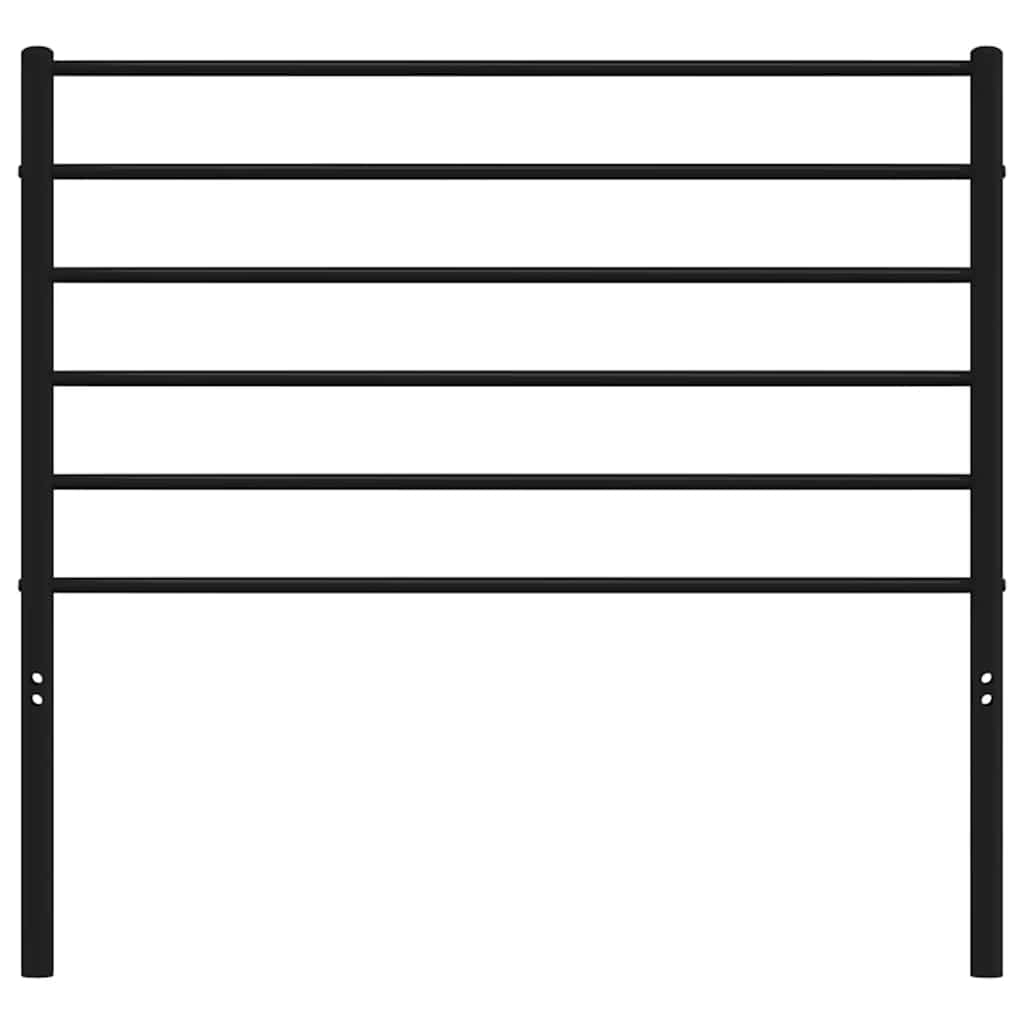 Headboard | Black | Powder-Coated Steel | Single | Durable | Headboard