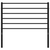 Metal Headboard Black 100 cm
