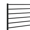 Metal Headboard Black 100 cm