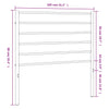 Metal Headboard Black 100 cm
