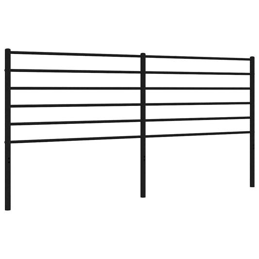 Metal Replace Headboard Black 180 cm
