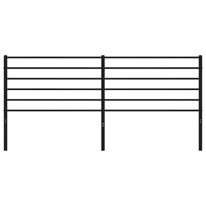 Metal Replace Headboard Black 180 cm