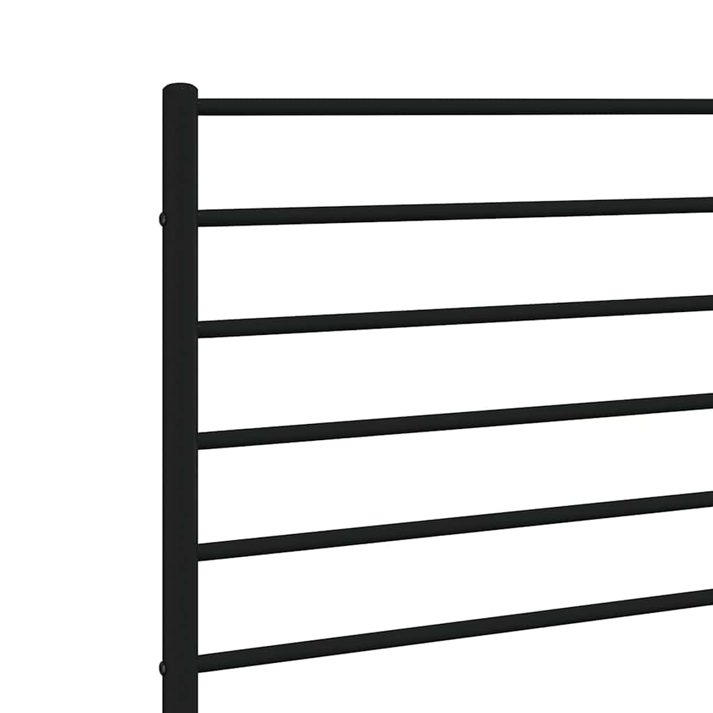 Metal Replace Headboard Black 193 cm