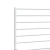 Metal Bed Frame without Mattress with Headboard White 193x203cm