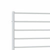 Metal Bed Frame without Mattress with Footboard White 100x200cm
