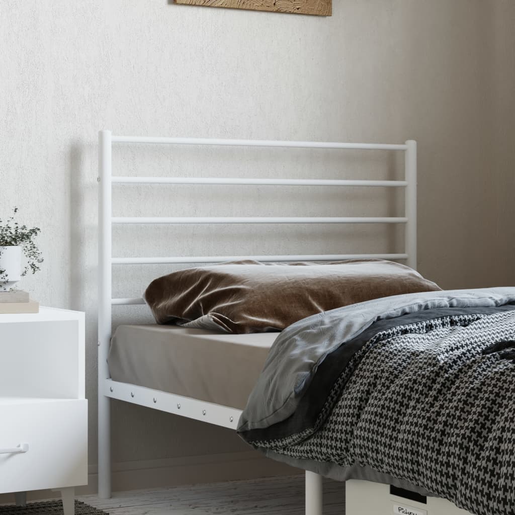 Headboard | White | Powder-Coated Steel | 80 cm wide | Stylish Design