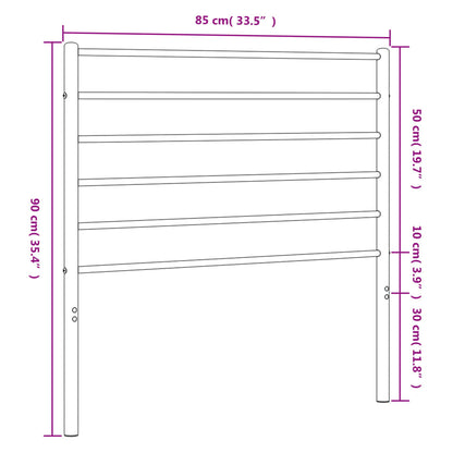 Headboard | White | Powder-Coated Steel | 80 cm wide | Stylish Design