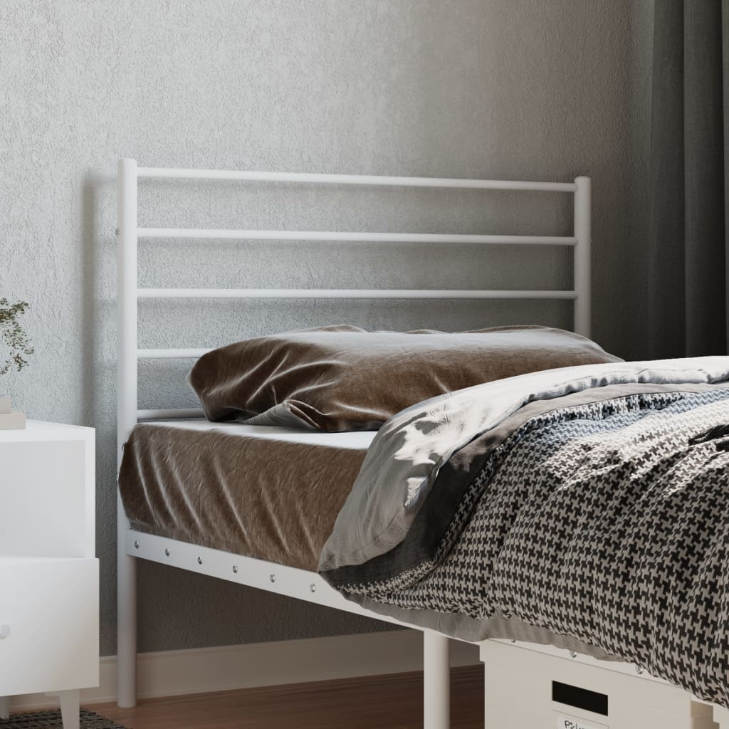 Headboard | White | Powder-Coated Steel | 80 cm wide | Stylish Design